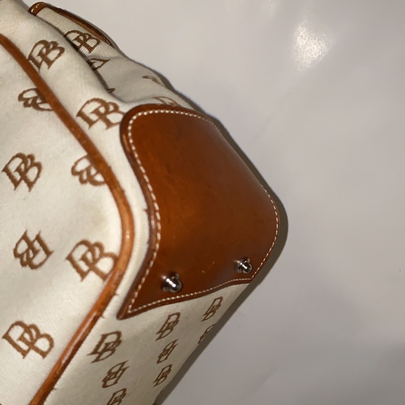 Dooney & Bourke DB Logo Canvas Satchel Crossbody - Picture 7 of 12